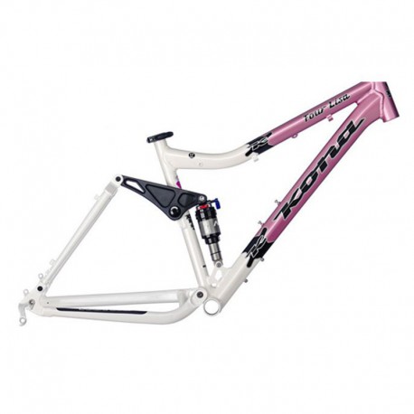 Cadre VTT rose et gris